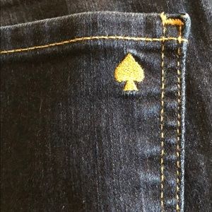 Kate Spade Straight Leg Dark Blue Jeans
